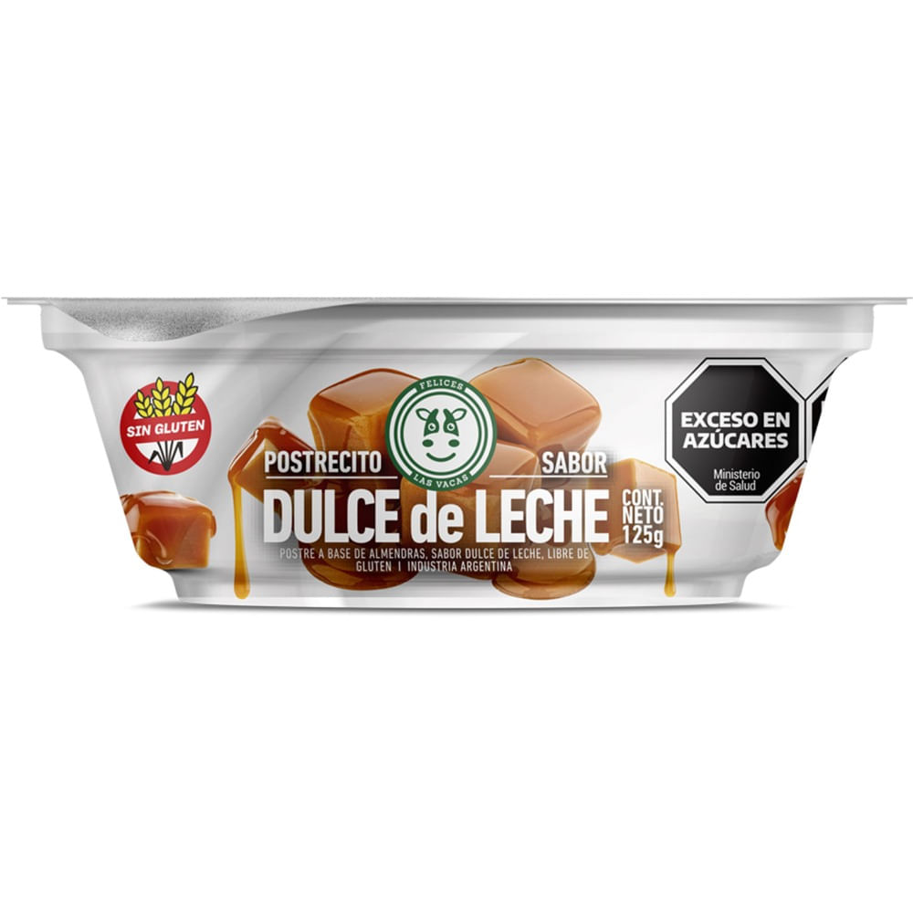 Postre plant bas de dulce de leche Felices las Vacas 125 g.