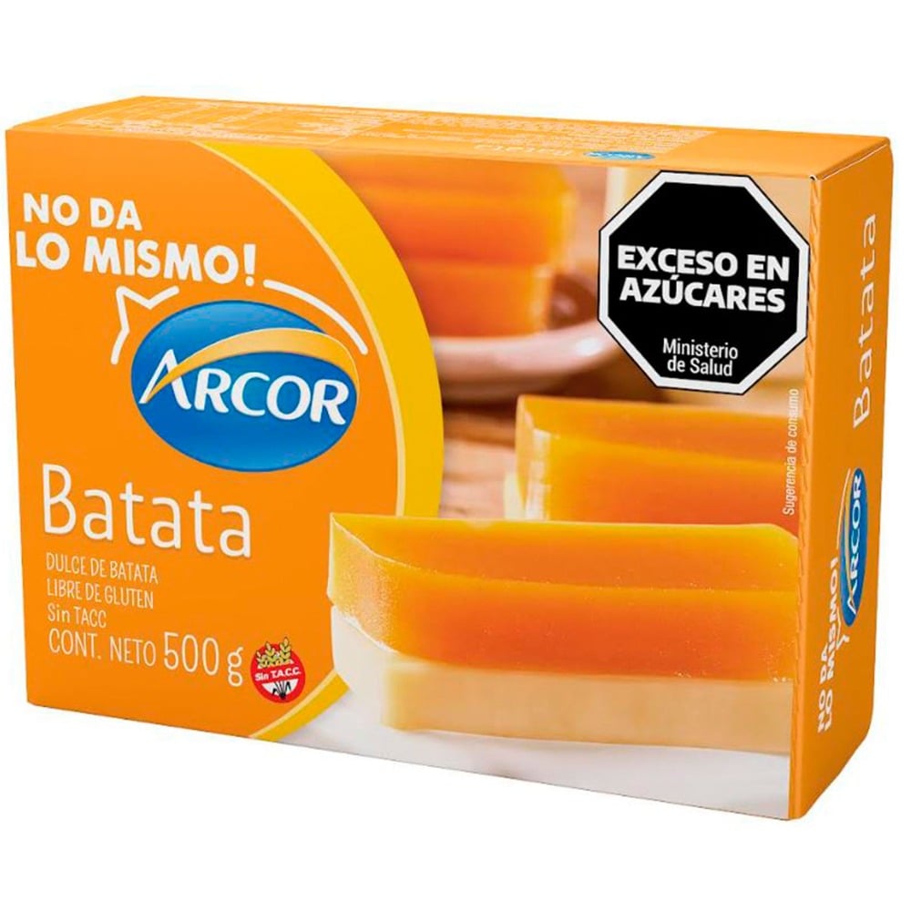 Dulce de batata Arcor 500 g.