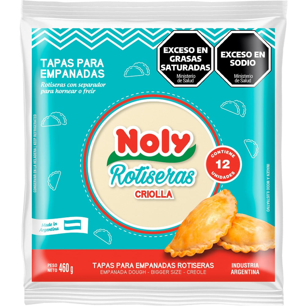 Tapa para empanada Noly criolla rotiser­a 12 u.