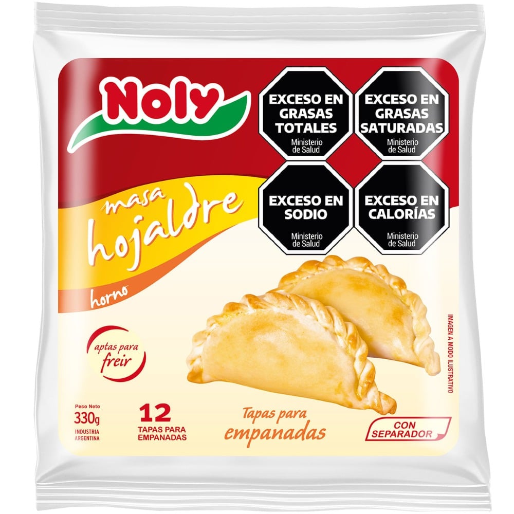 Tapa para empanada hojaldre Doña Noly bolsa x 12 uni