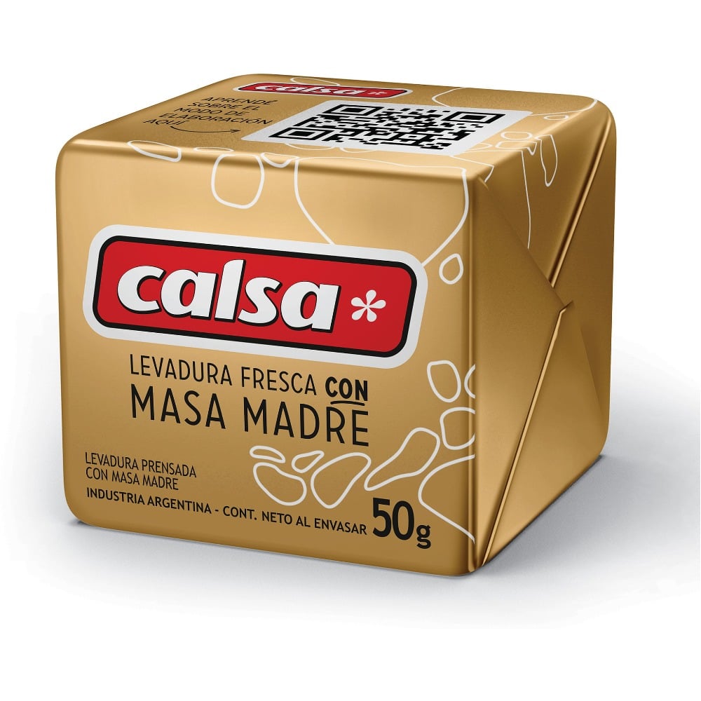 Levadura Fresca Calsa Con Masa Madre 50 G
