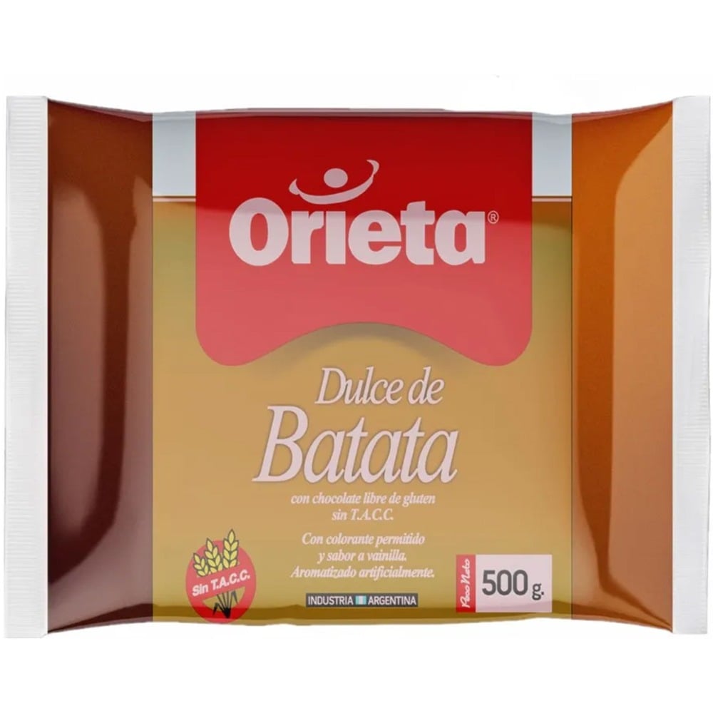 Dulce de batata Orieta 500 g.