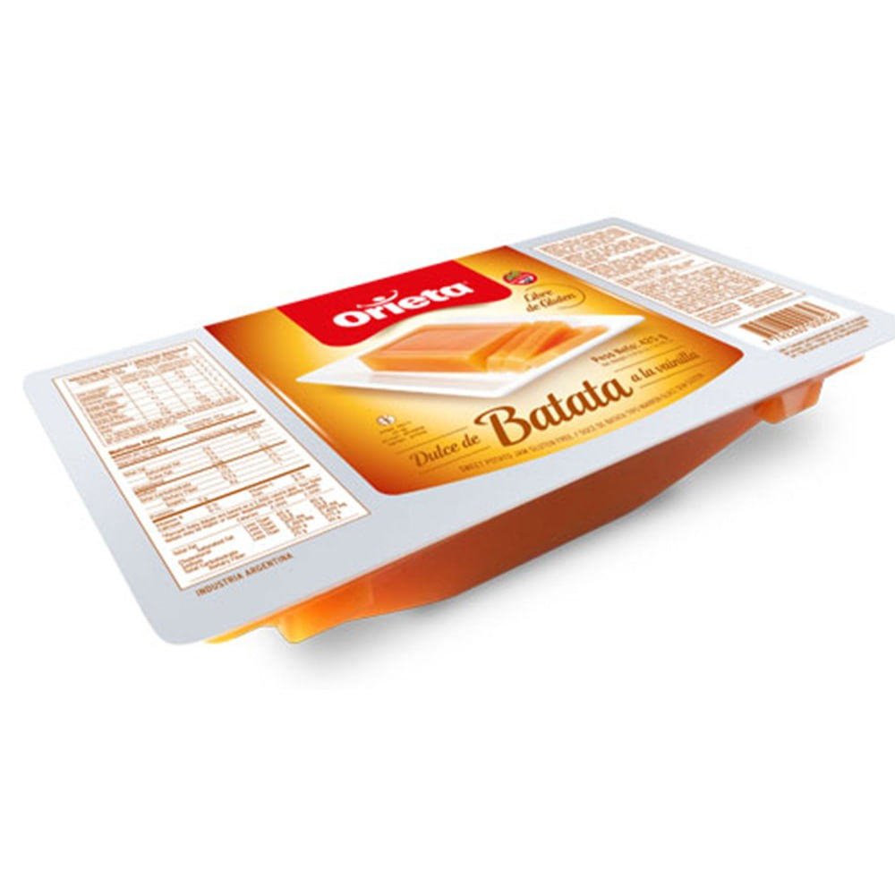 Dulce de batata en bandeja Orieta 500 g.