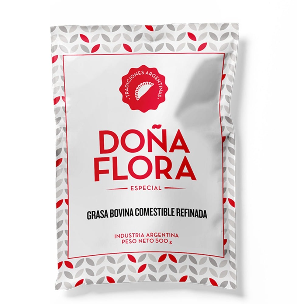 Grasa bovina Doña flora flow pack 500 g.
