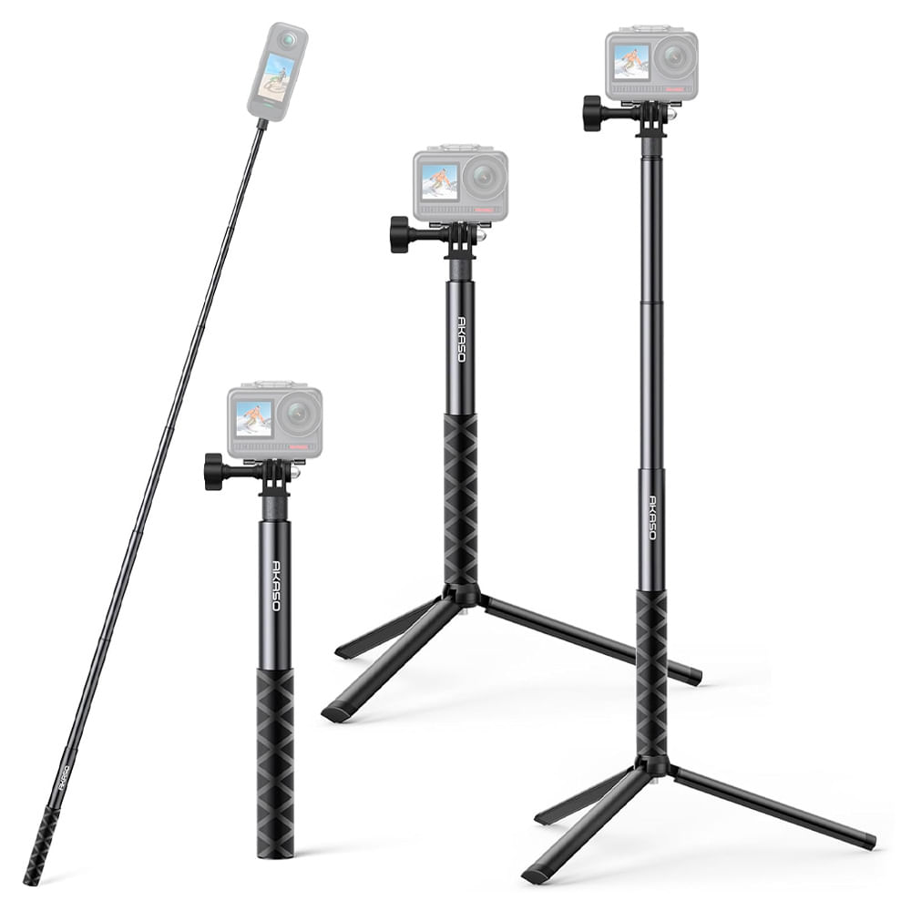 Palo de Selfie Akaso Extensible Hasta 120 cm Trípode Compatibilidad Universa