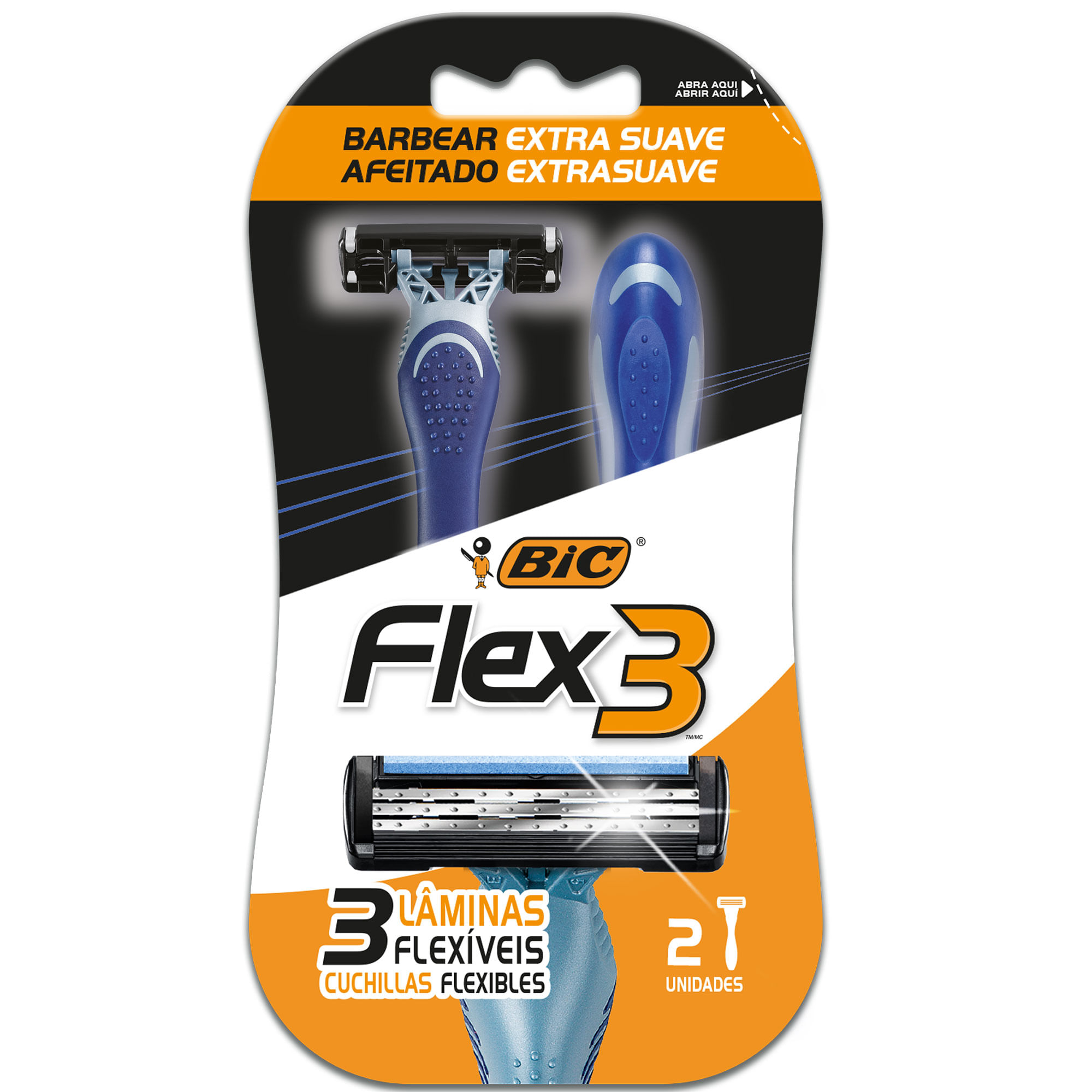 Máquina De Afeitar Bic Flex 3 2 U