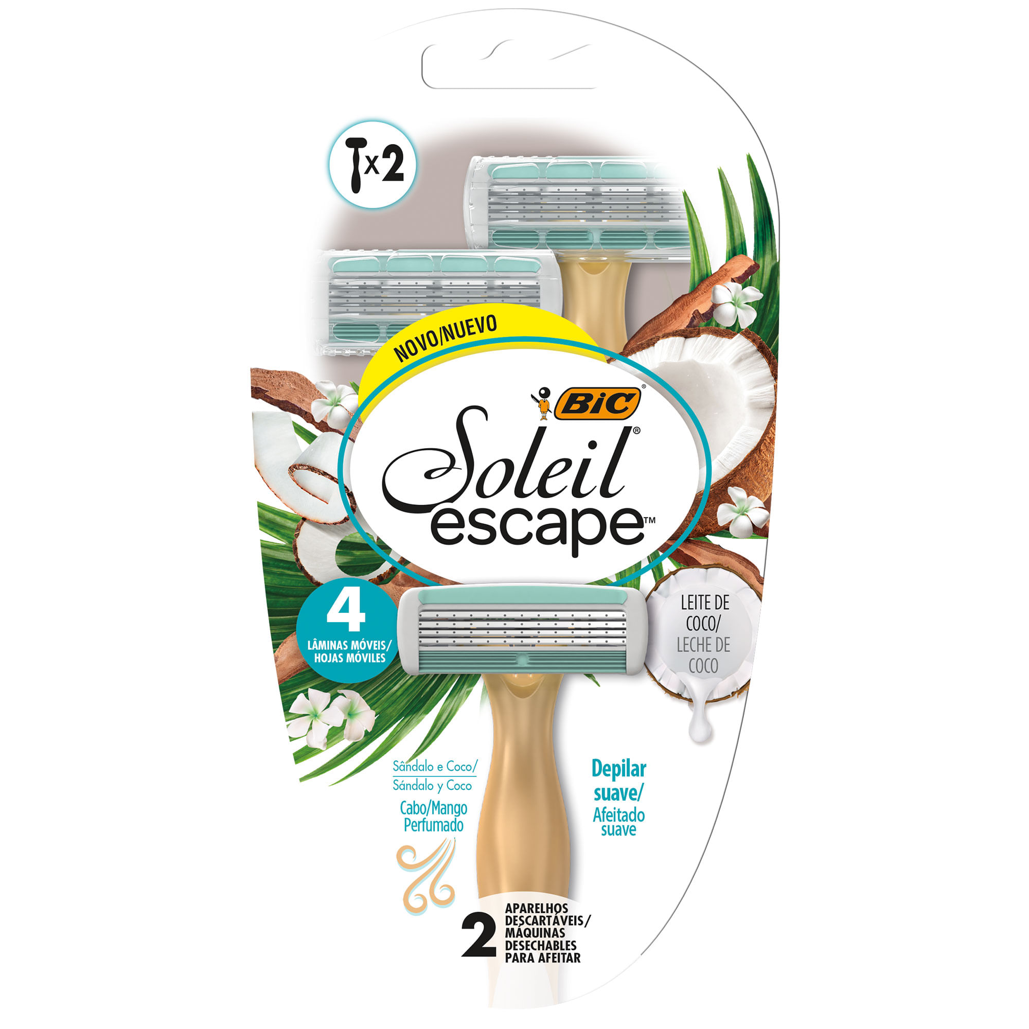 Máquina De Afeitar Bic Soleil Escape 2 U