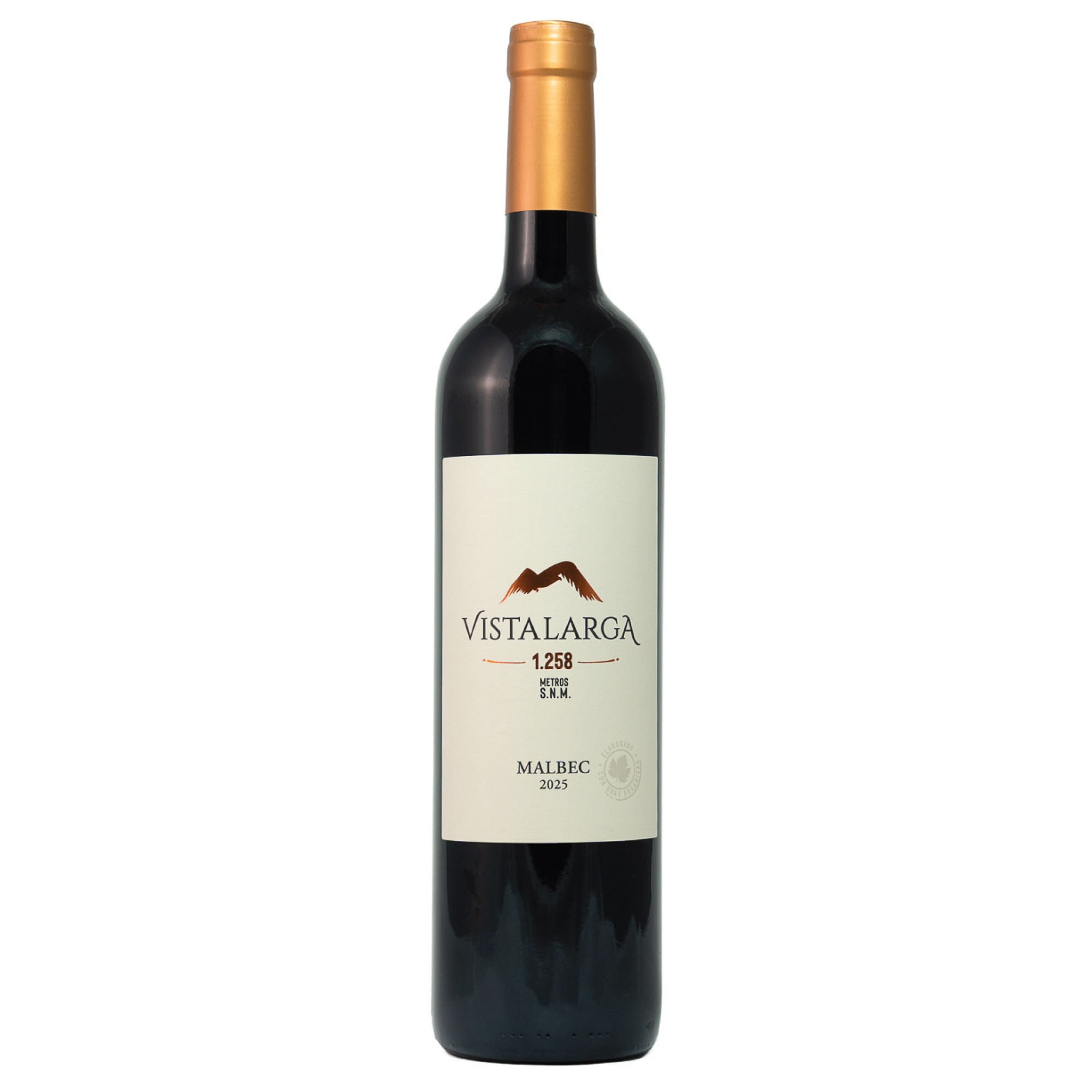 Vino tinto Malbec Vista Larga en botella 750 ml
