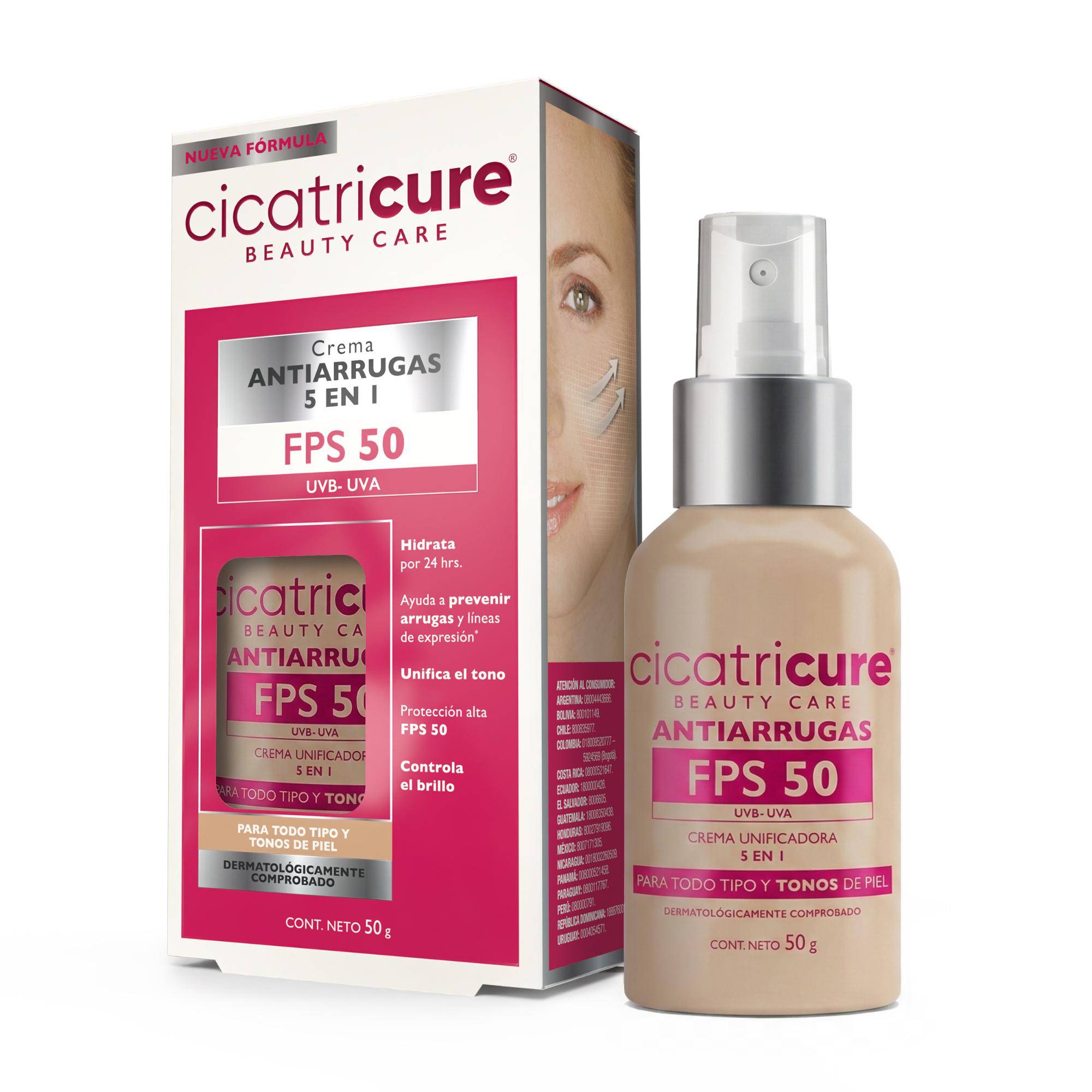 Crema facial Cicatricure Beauty Care de día fps50 50 grs