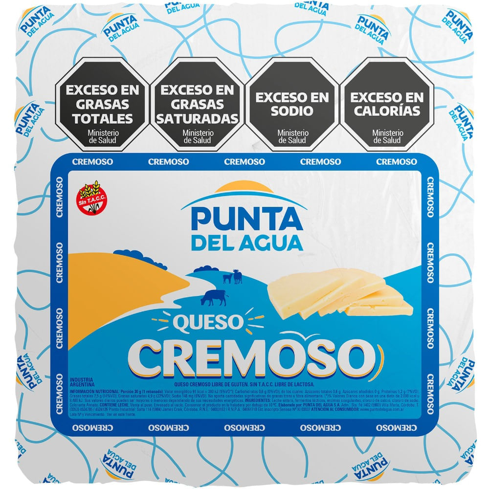 Queso cremoso Punta del Agua horma x kg.