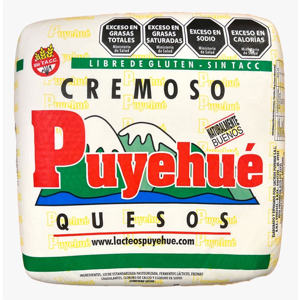 Queso cremoso Puyehue horma x kg.