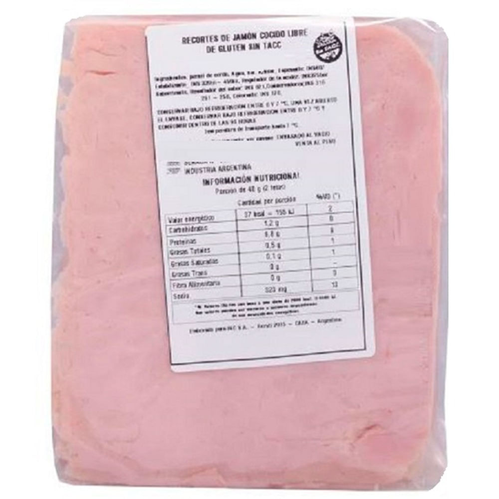 Jamón cocido en trozo x kg