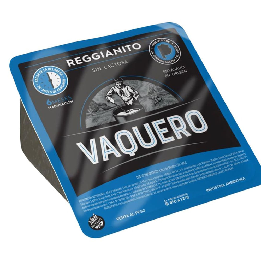 Queso reggianito Vaquero fraccionado