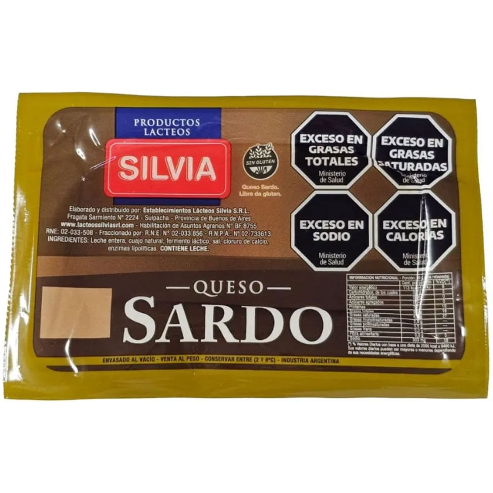 Queso sardo Silvia fraccionado x kg