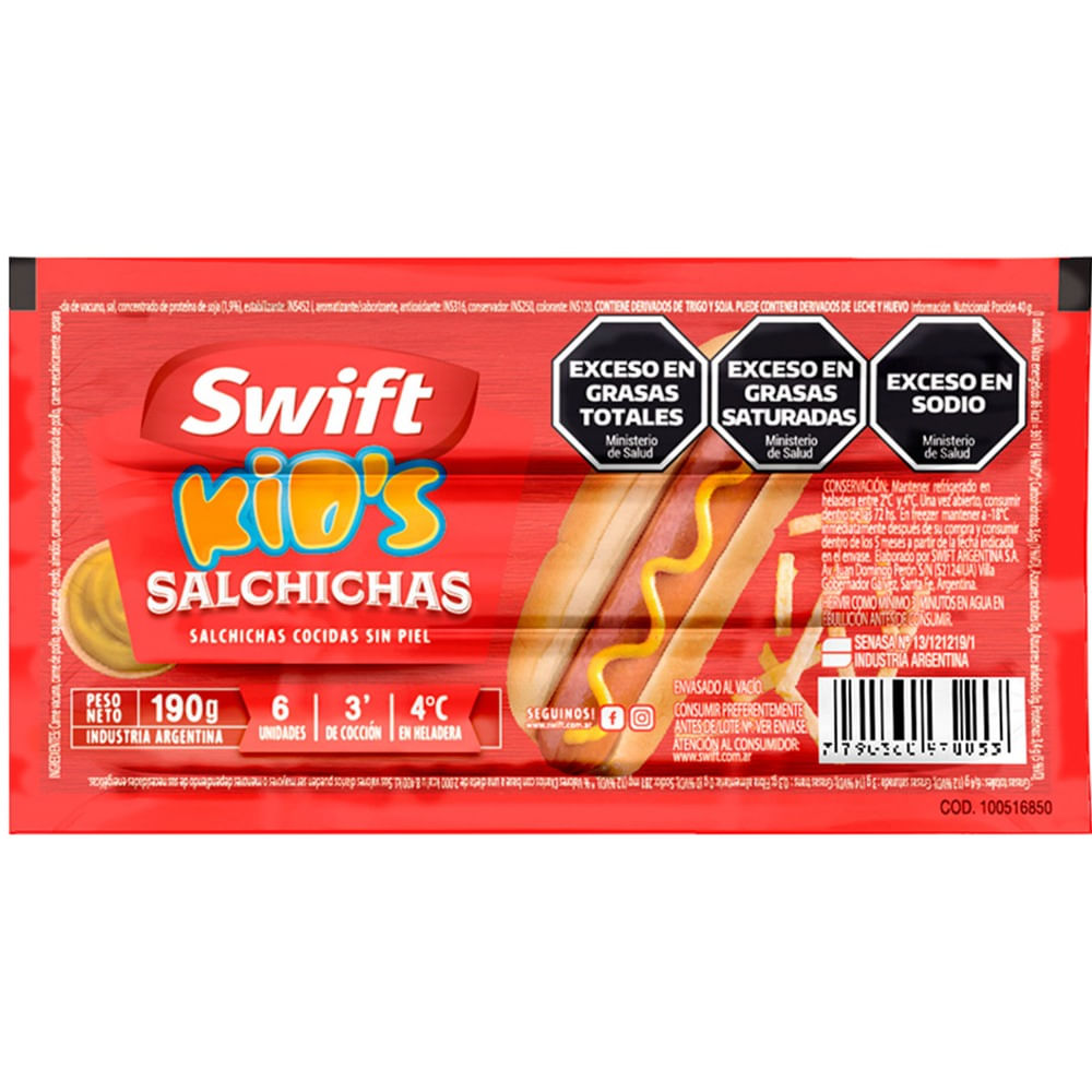 Salchichas Swift kids 6 u.