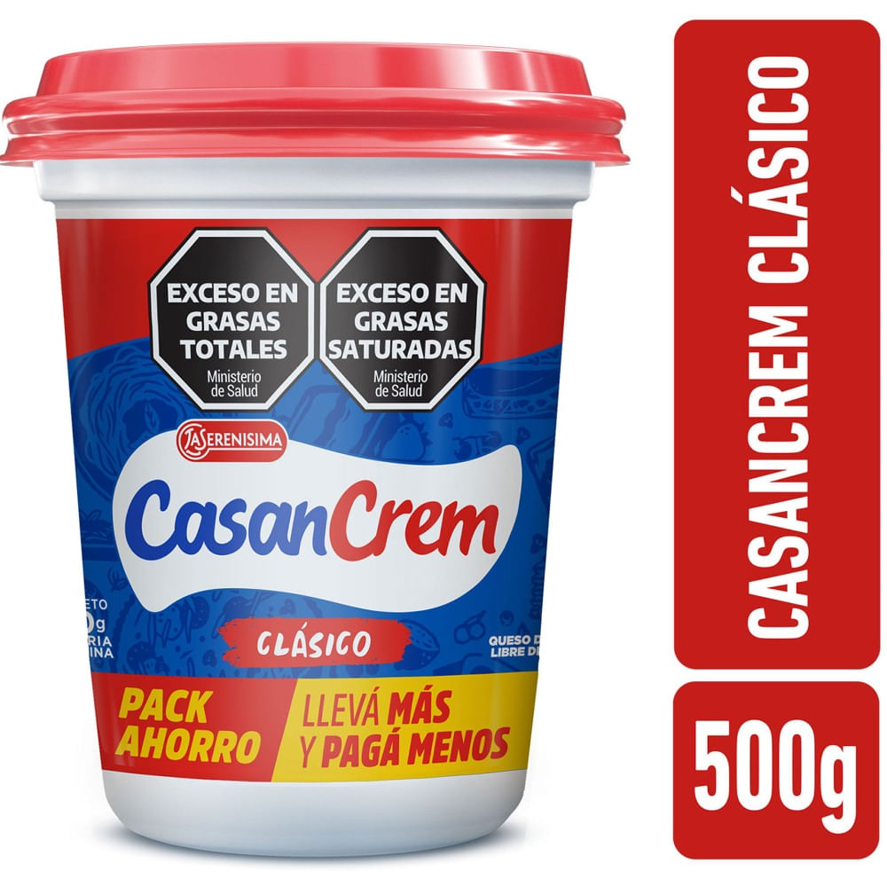Queso Crema Casancrem Clásico 500 G