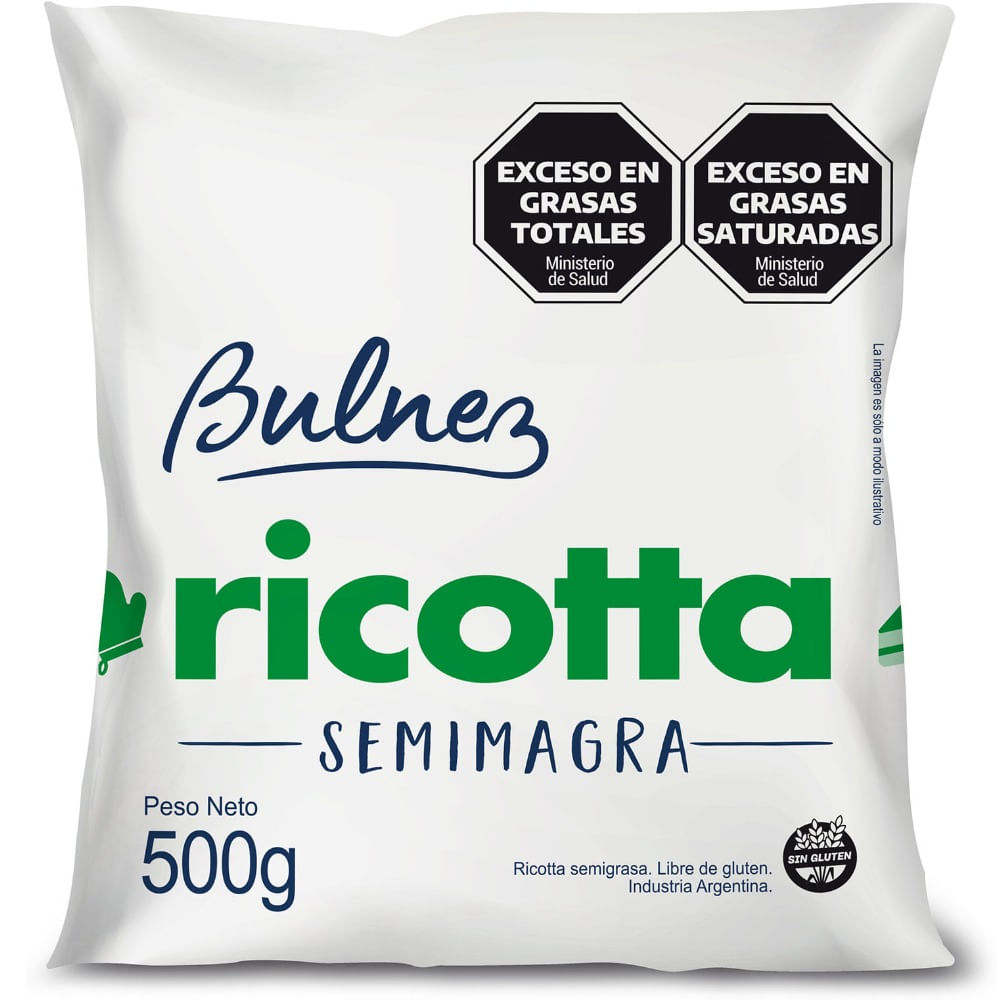 Ricotta semimagra Bulnez 500 grs