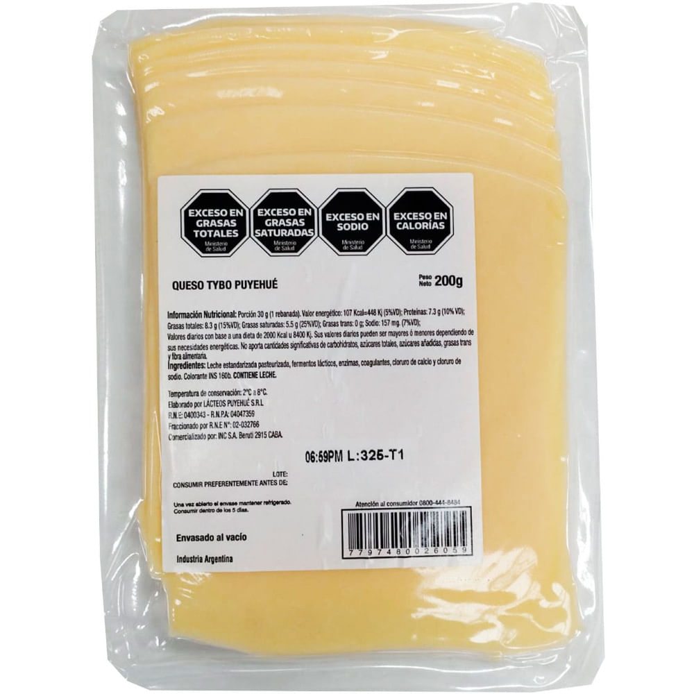 Queso tybo Puyehue 200 g.