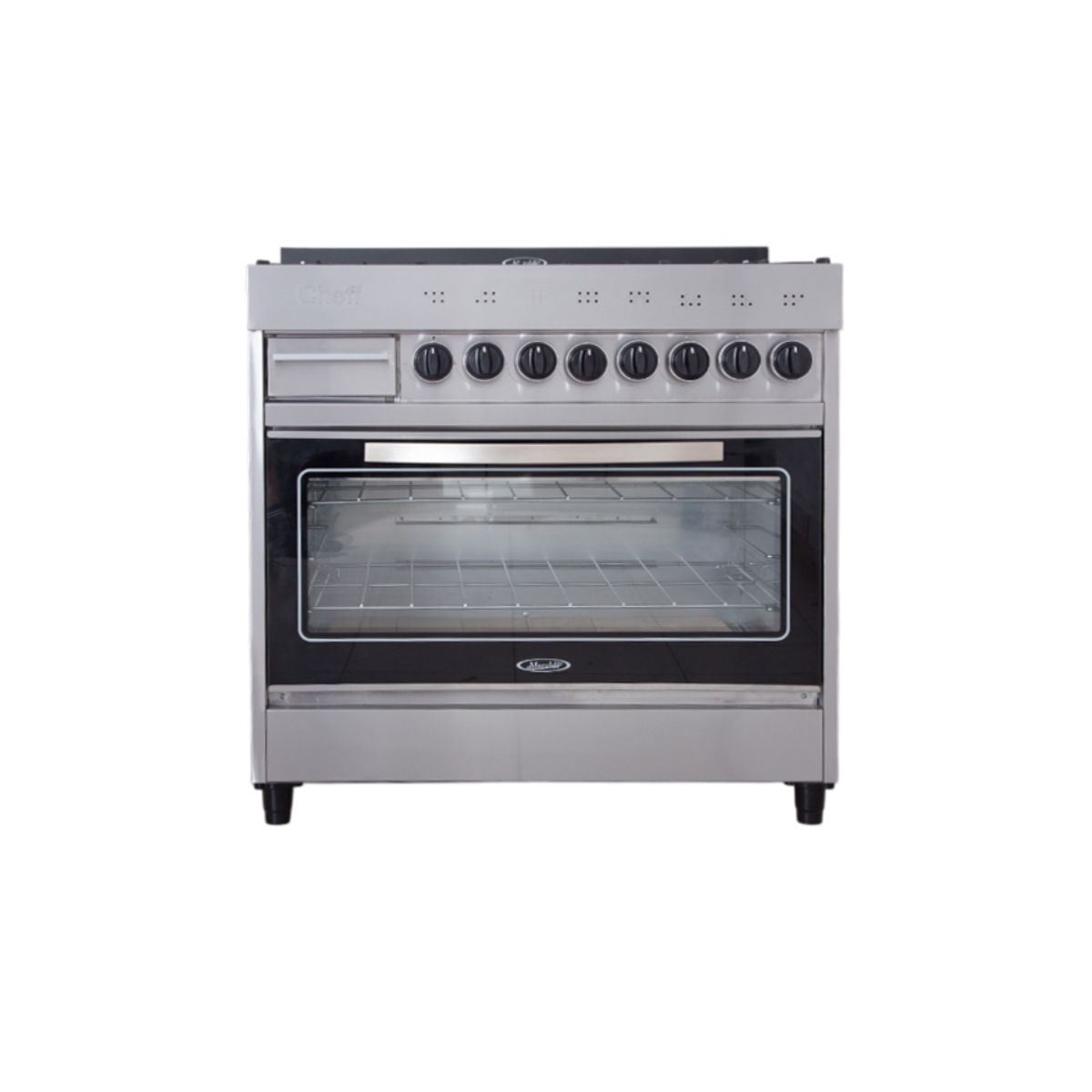 Cocina Multigas Maraldi Cheff Glass 87 Cm 6 Hornallas