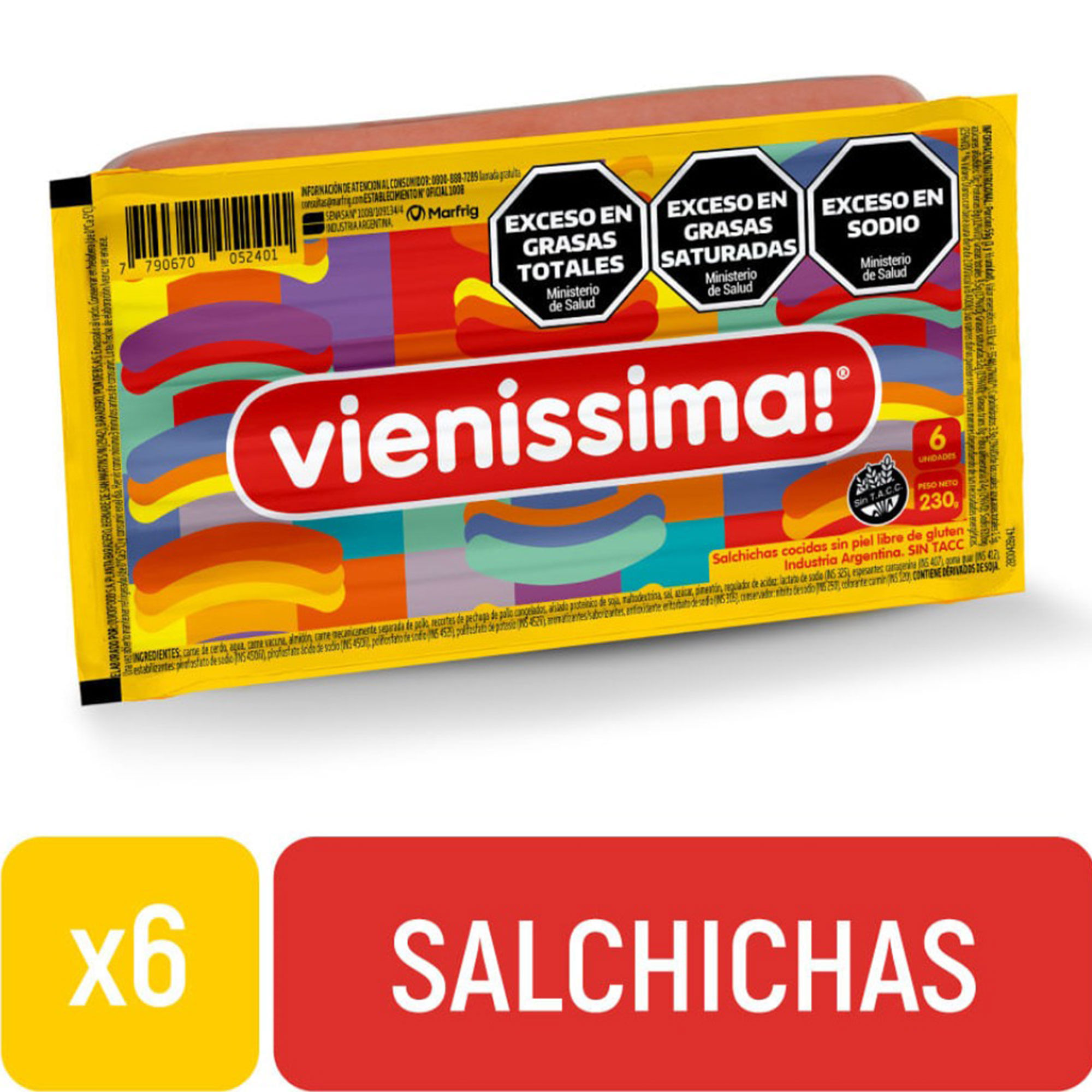 Salchichas Vienissima flow pack 6 uni