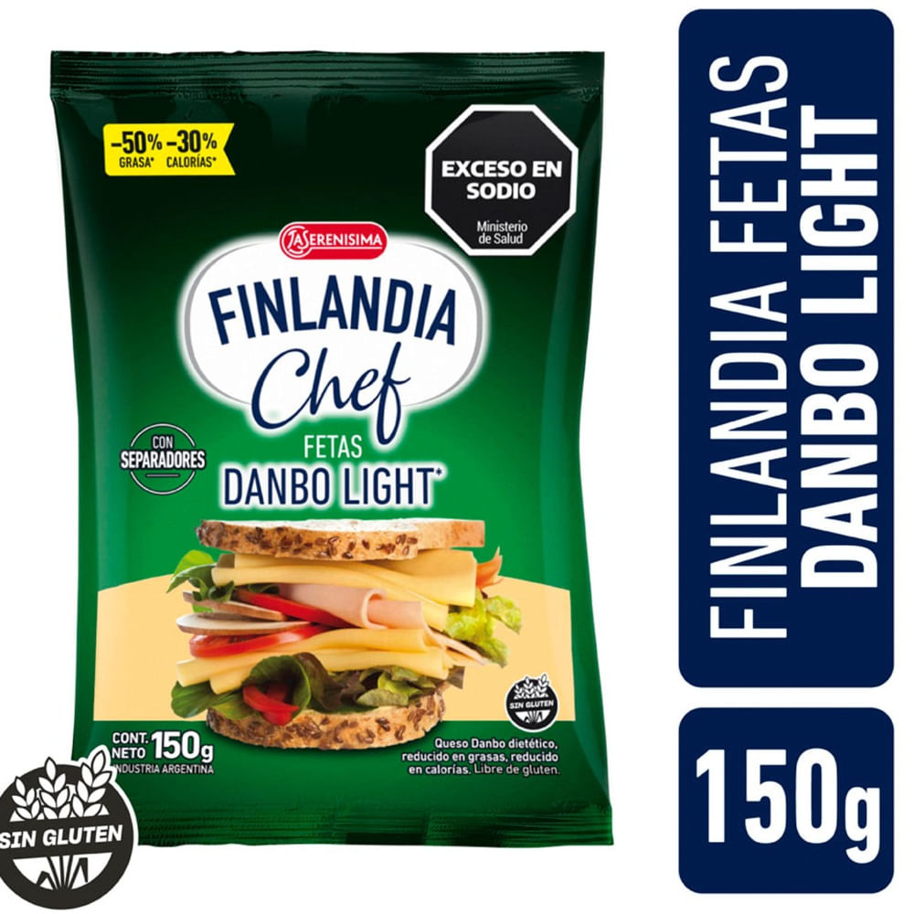 Queso Danbo Light Finlandia Chef Feteado 150 G