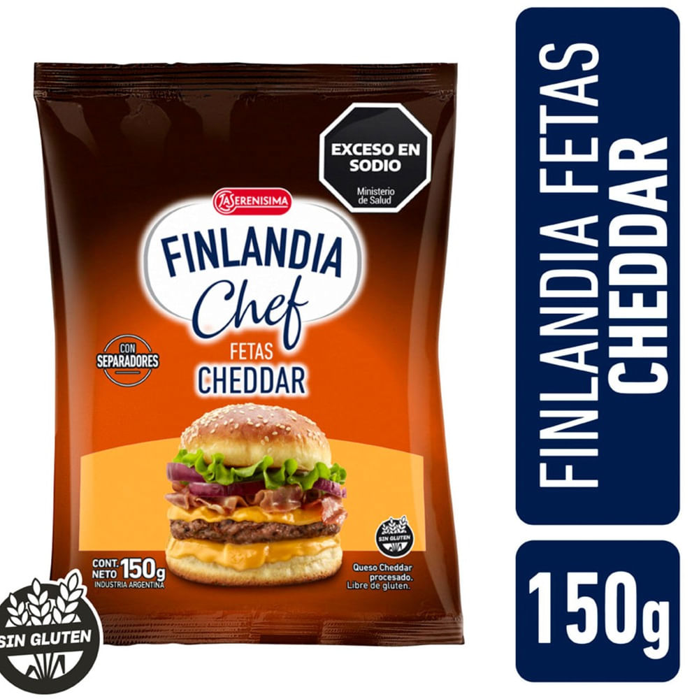 Queso En Fetas Cheddar La Serenisima Finlandia Chef 150g