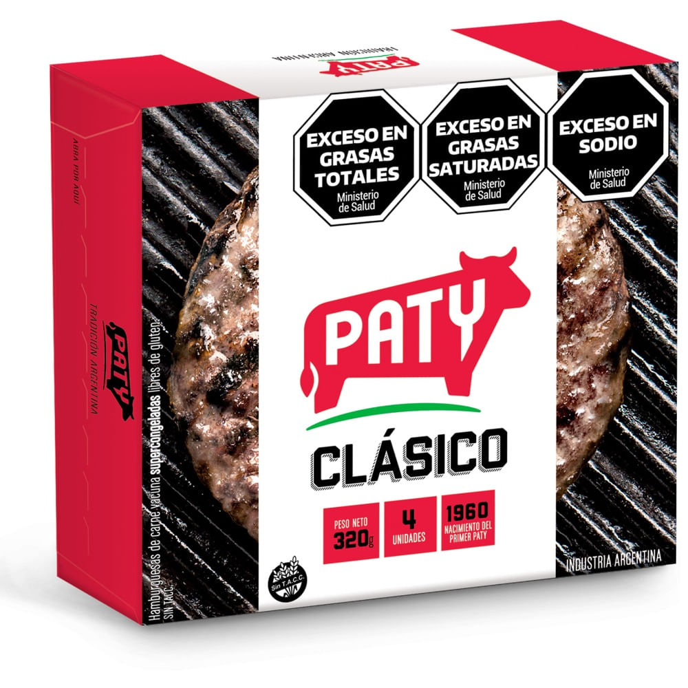 Hamburguesas Paty Clásico 320 G 4u