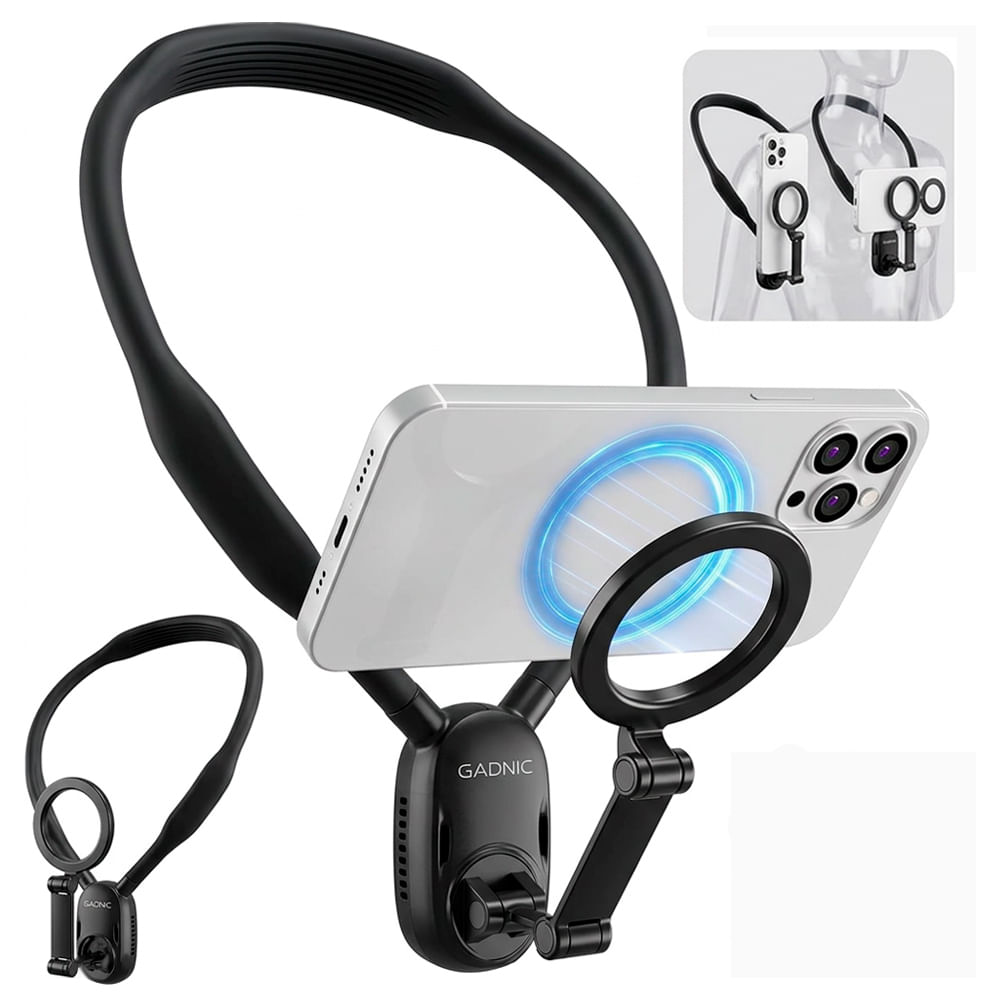 Soporte Celular De Cuello Gadnic MagnéTico GrabacióN Compatibilidad Universal