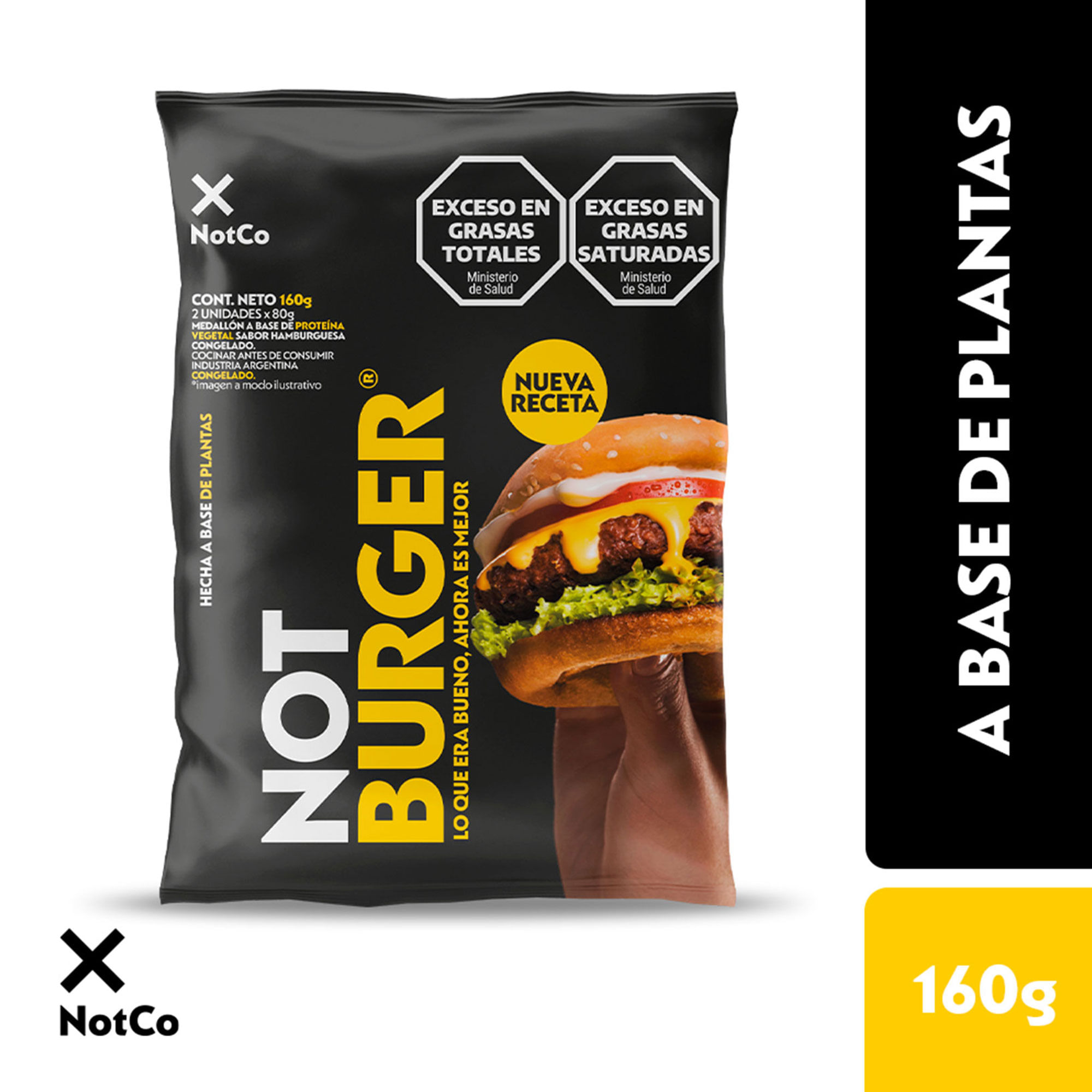 Medallón Not burger premium flow pack 2 uni