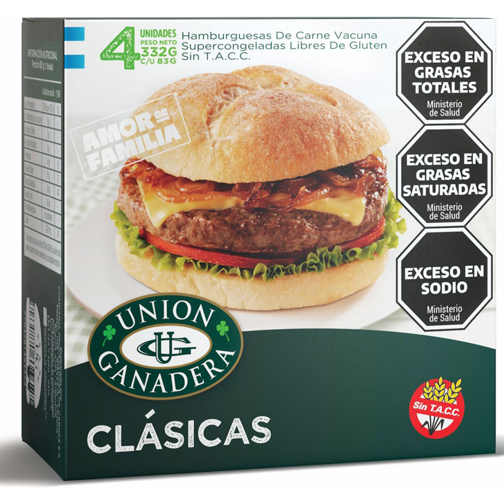 Hamburguesa Unión Ganadera Clásica 4 U 332 G