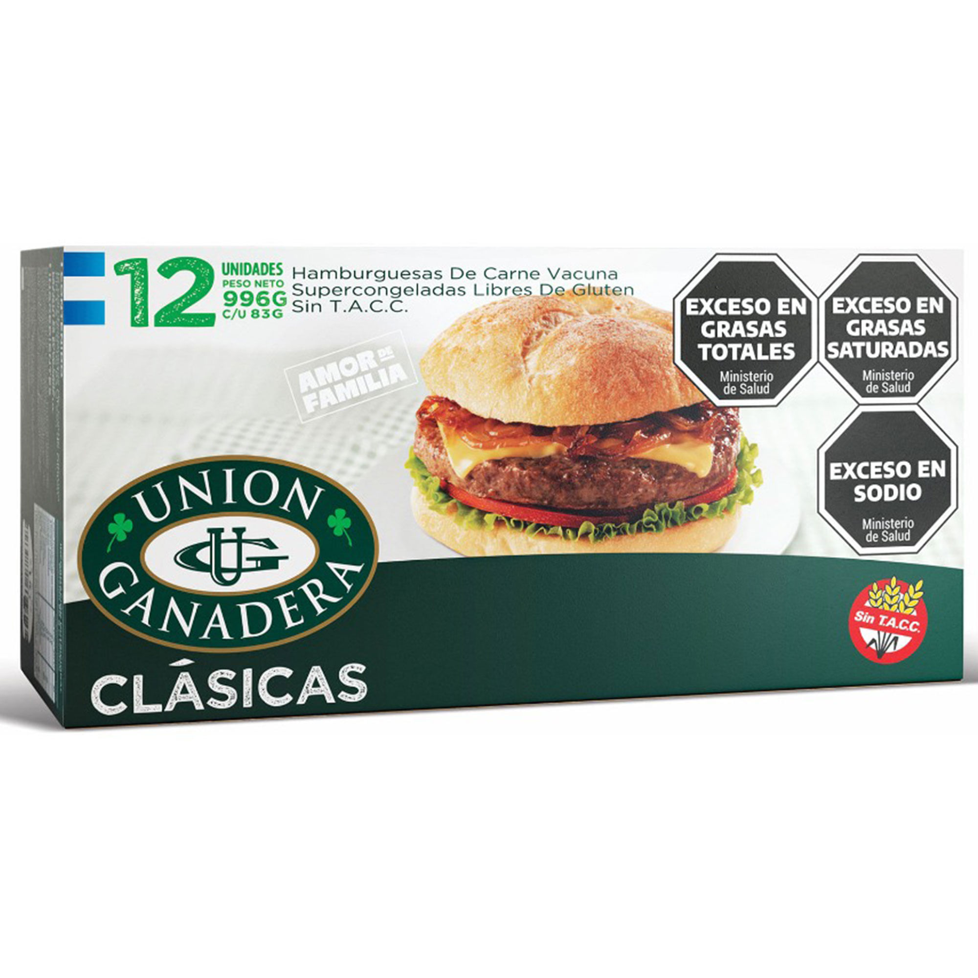 Hamburguesa Unión Ganadera Clásica 12 U 996 G