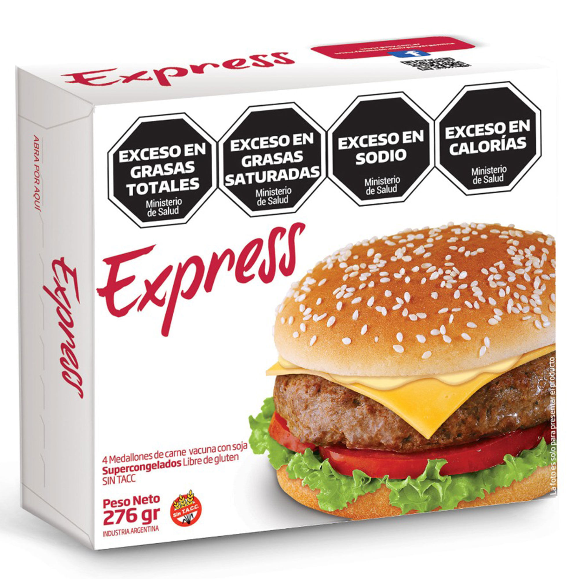 Medallones De Carne Vacuna Paty Express 276 G 4u