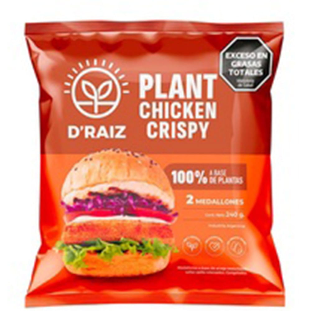 Medallones De Averjas D'Raiz Plant Chicken Crispy 2 U 240 G