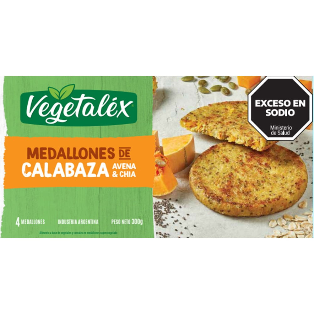 Medallones Vegetalex De Calabaza 300 G 4u