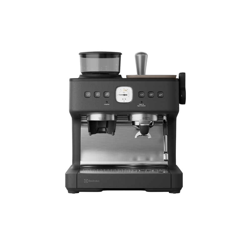 Cafetera Espresso Electrolux Expert Molinillo Integrado Y Vaporizador De Leche Negra Ecm90