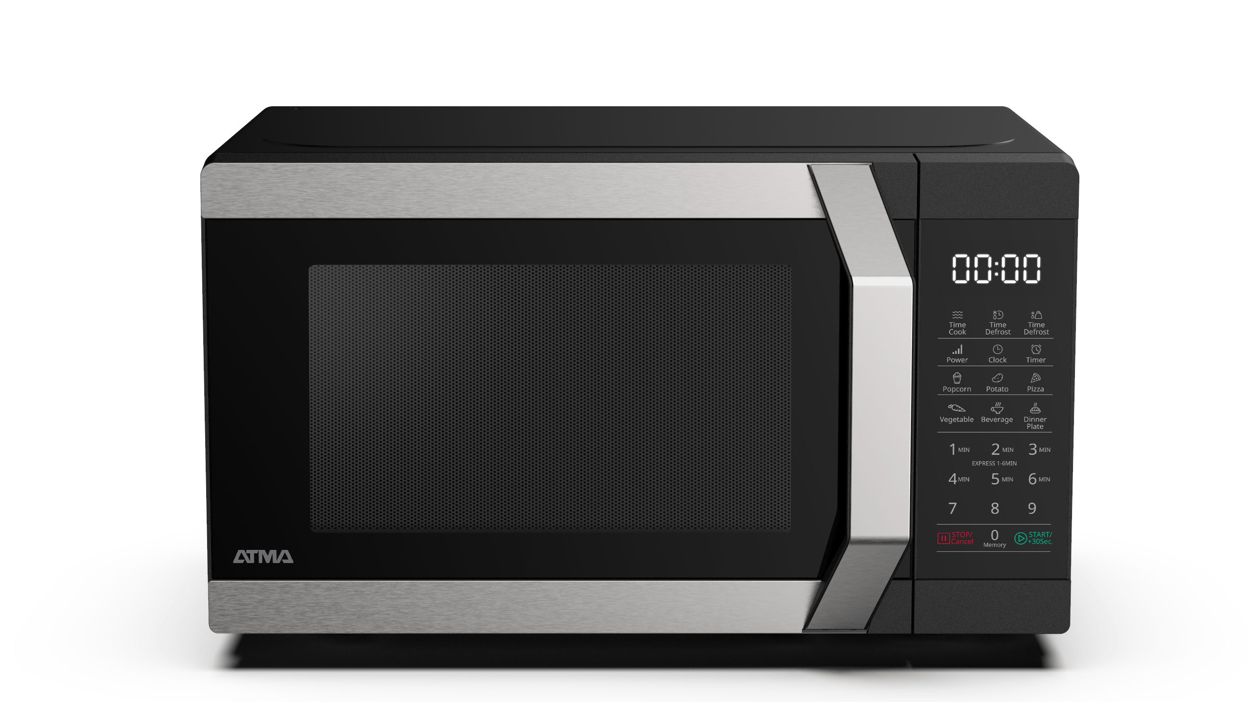 Microondas Atma 20l Digital - Negro Matdb20uan