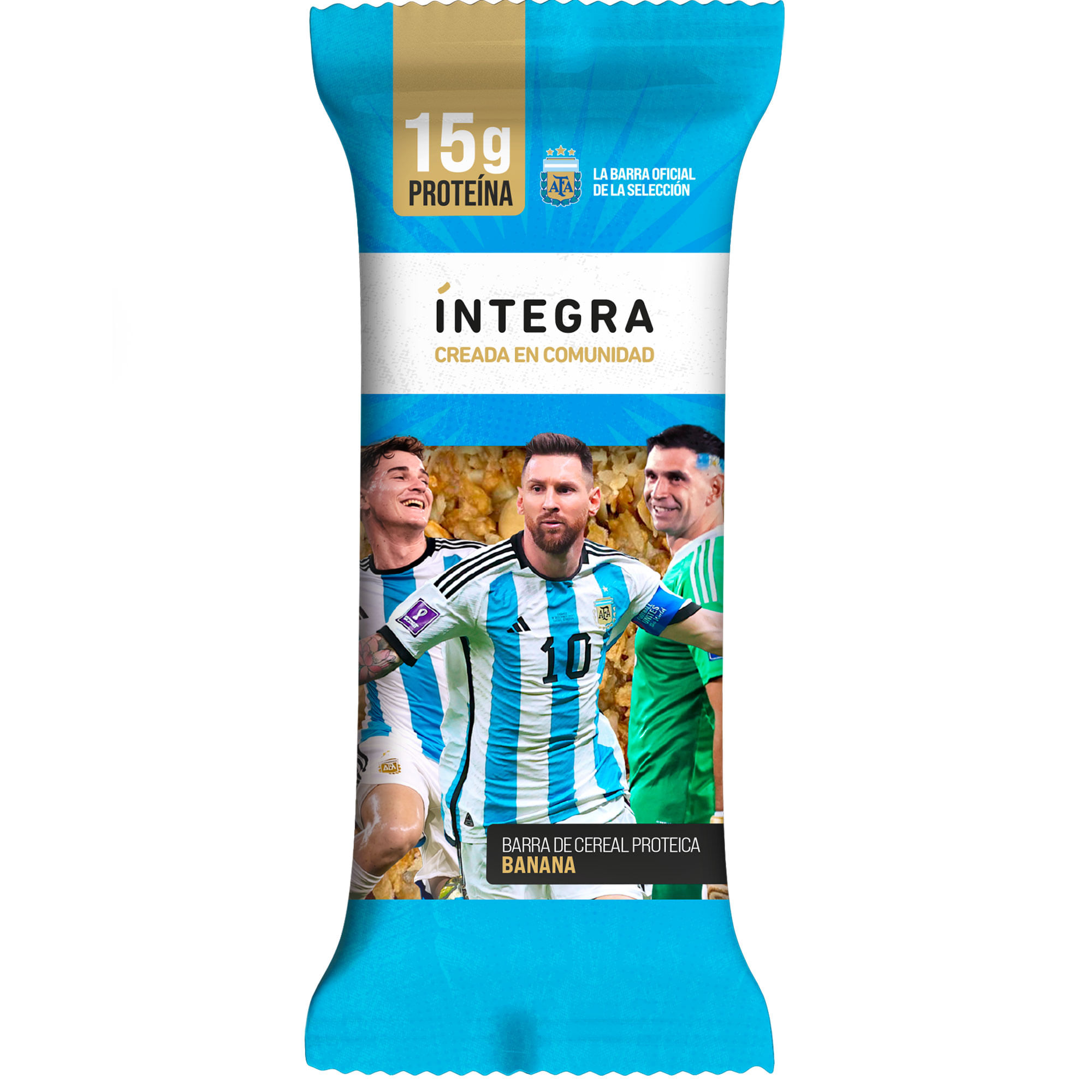 Barra de cereal proteíca Íntegra AFA de banana 43 grs