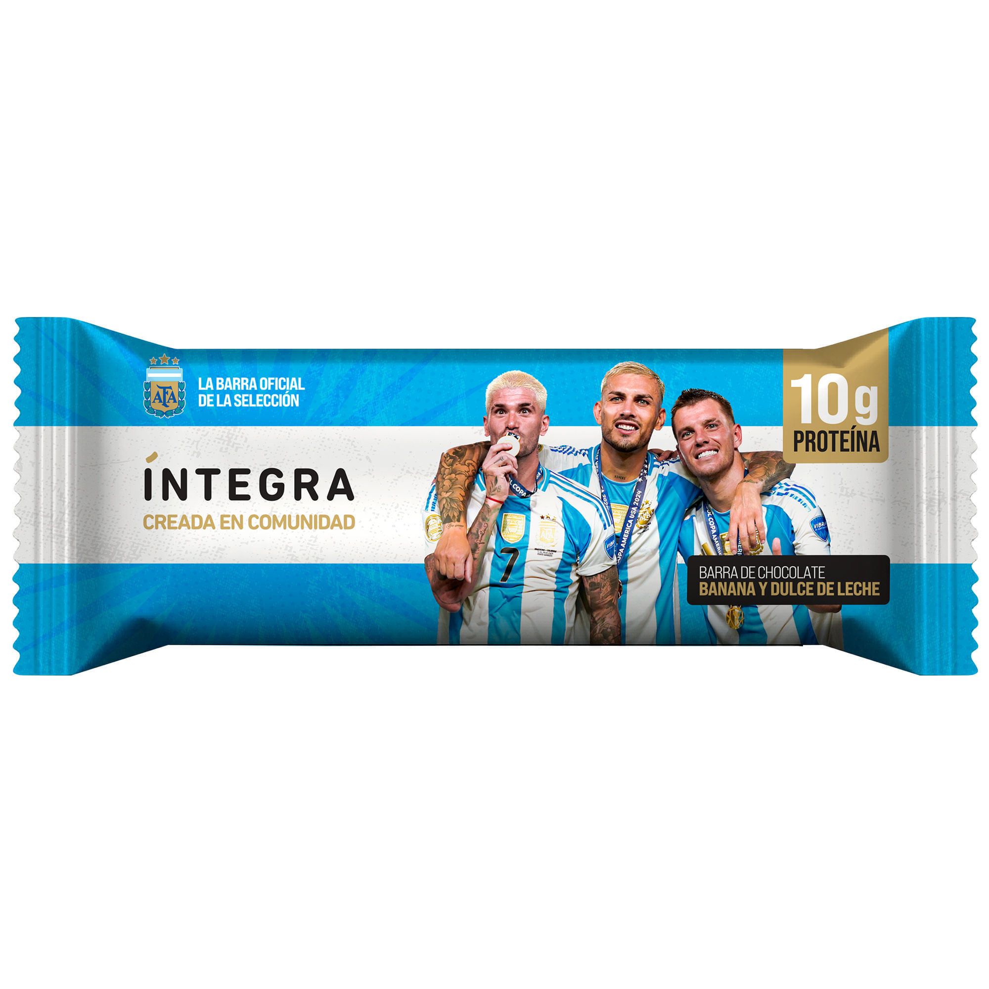 Barra de cereal íntegra AFA de chocolate banana y dulce de leche 41 grs