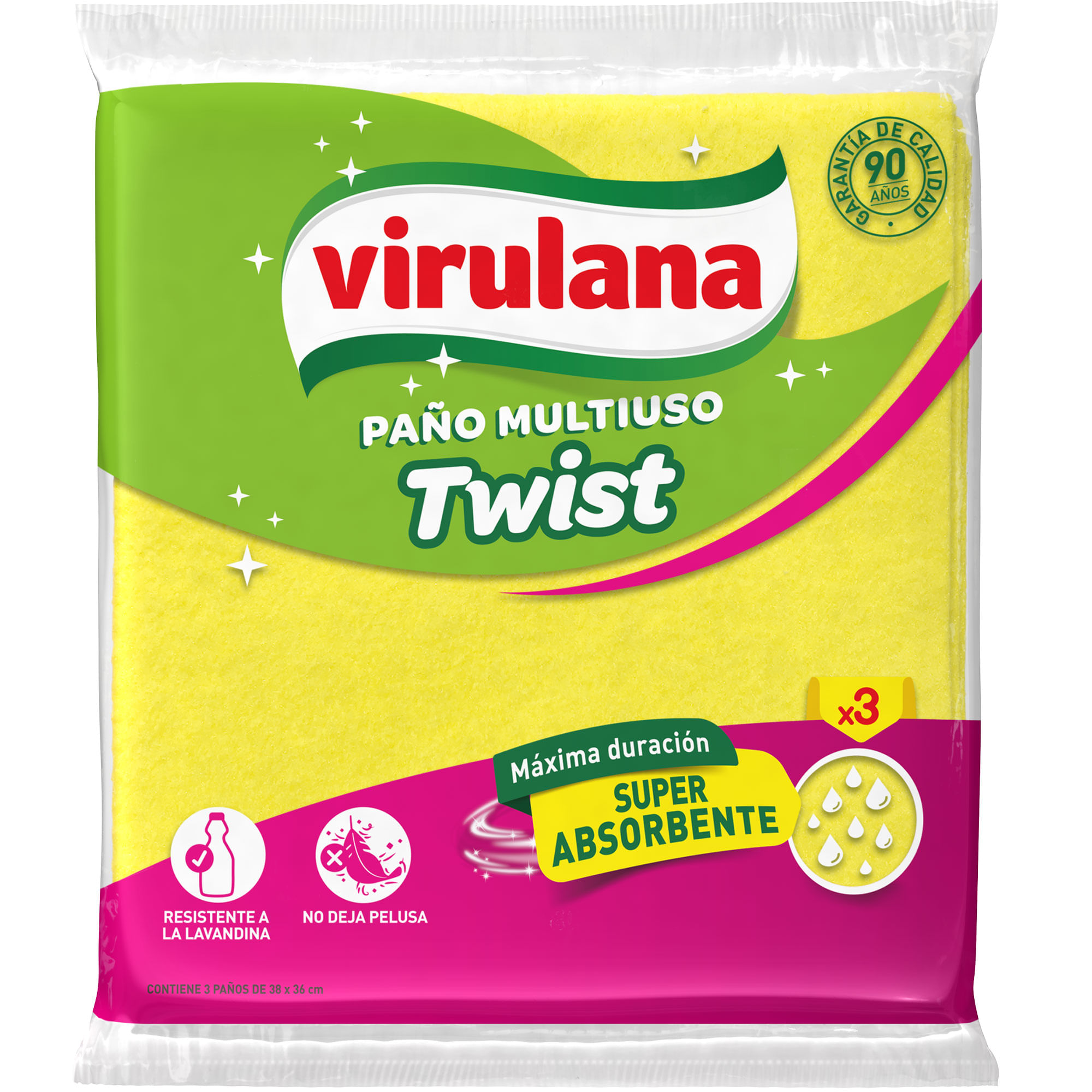 Paño Virulana twist 3 u.