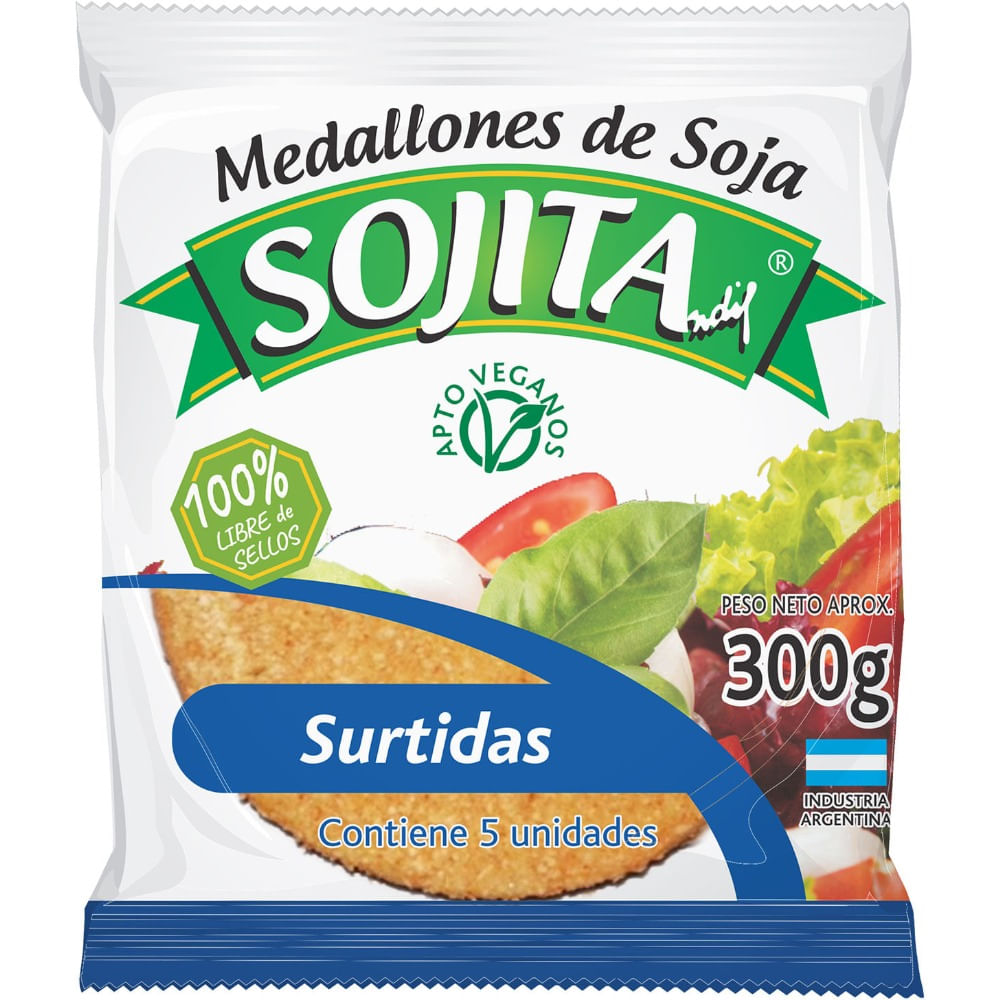 Milanesas de soja Sojita surtidas 300 grs