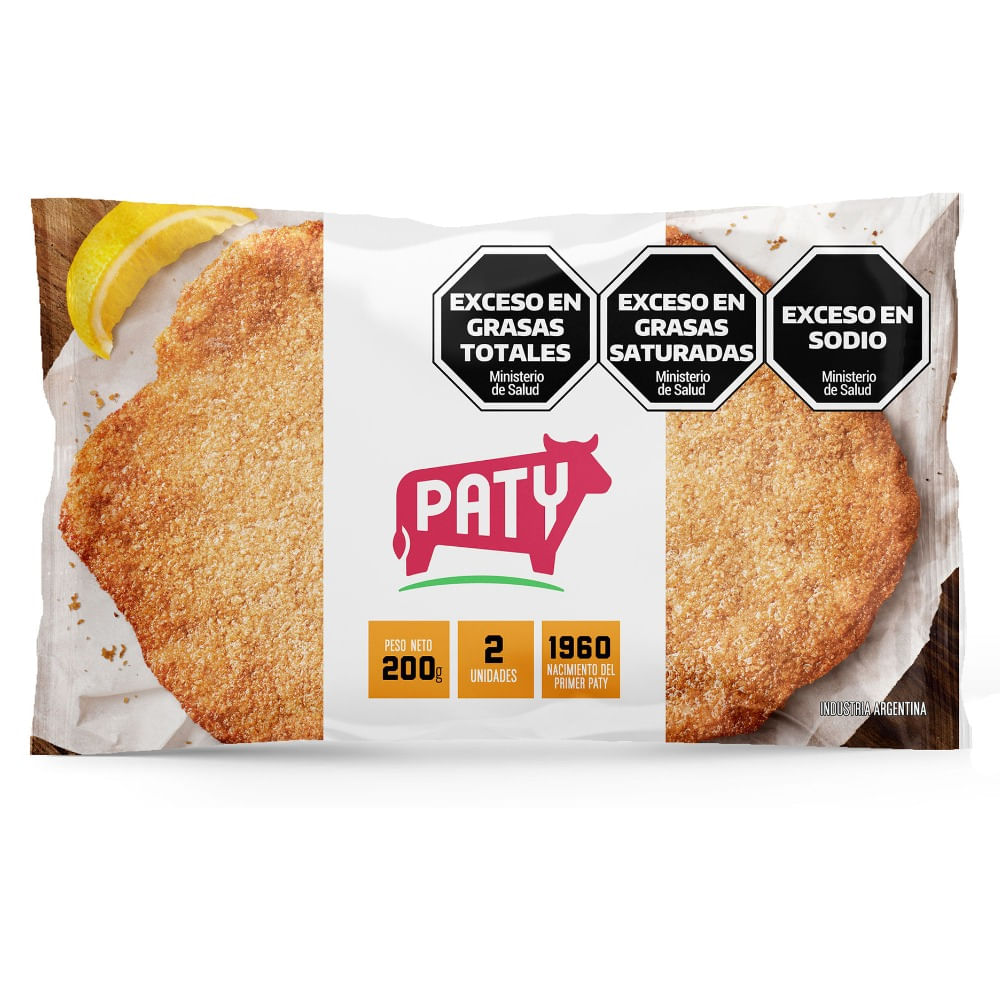 Milanesa de carne Paty 2 u.
