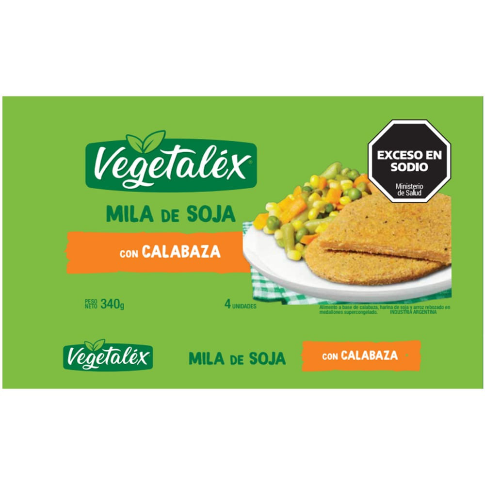Milanesa de calabaza Vegetalex 4 uni