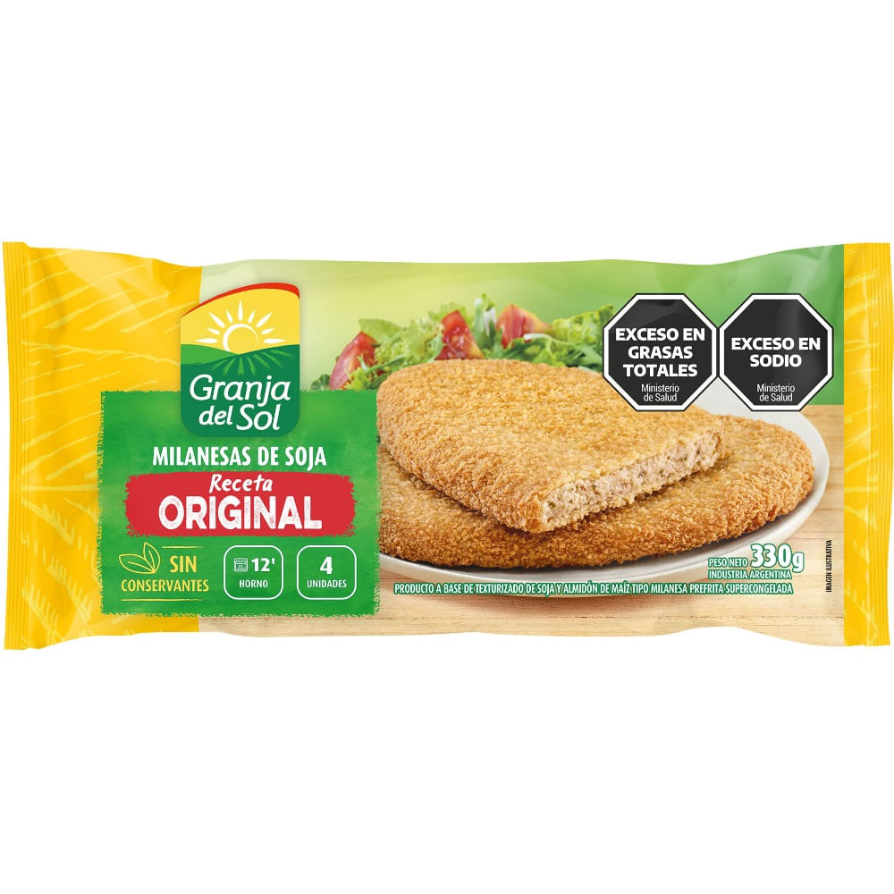 Milanesa de soja original Granja del Sol 4 uni