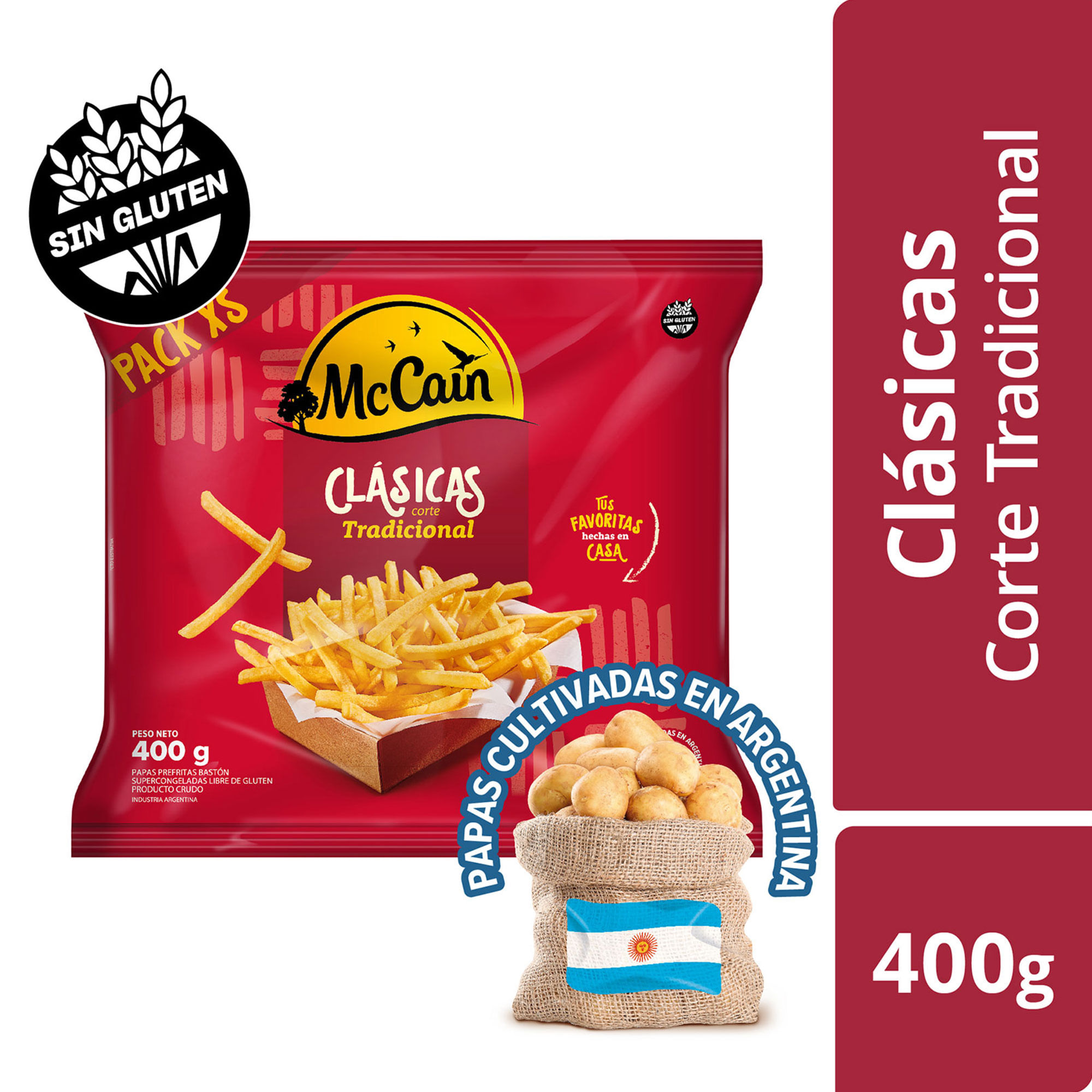Papas Baston Corte Tradicional  Mc Cain 400 Gr779