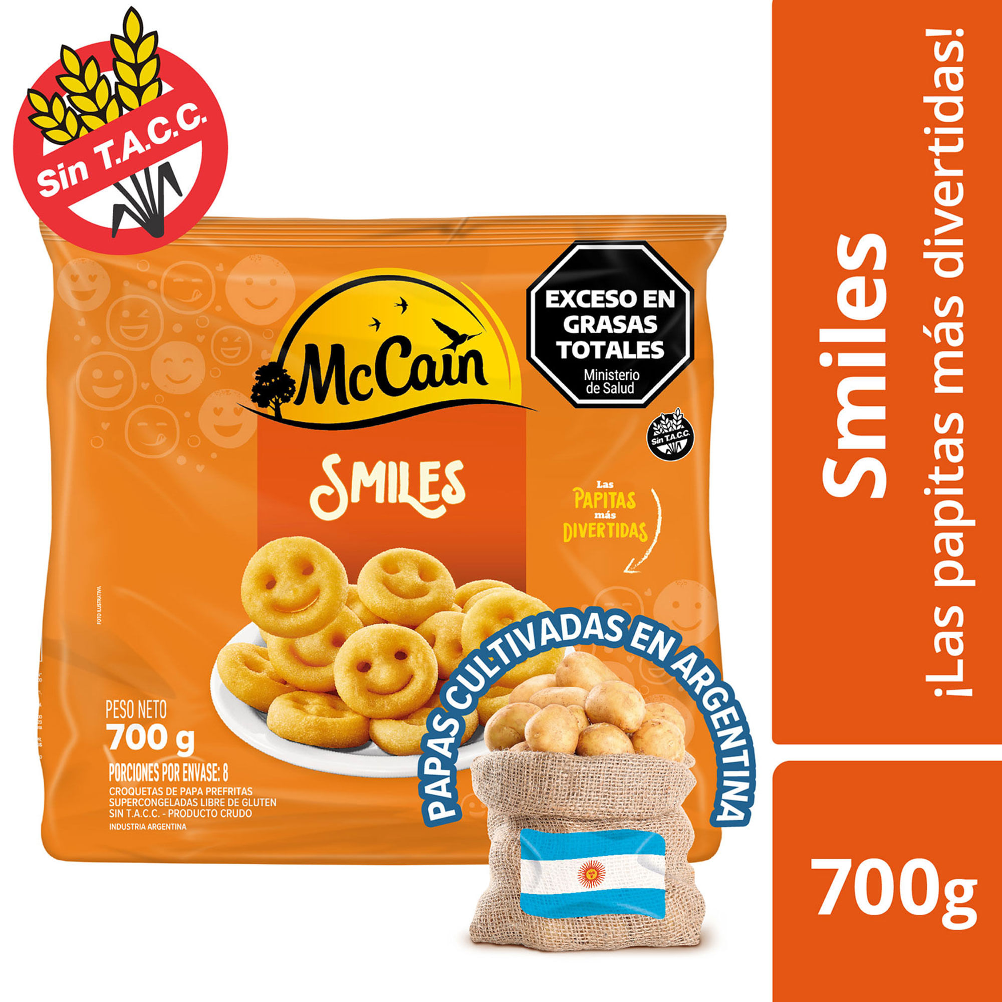 Smiles De Papa Mc Cain 700 G