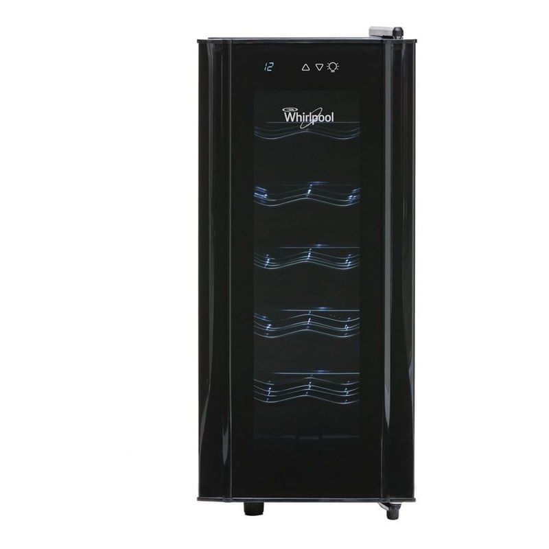 Cava De Vino Whirlpool  Wzc12a 12 Botellas Negra Vertical