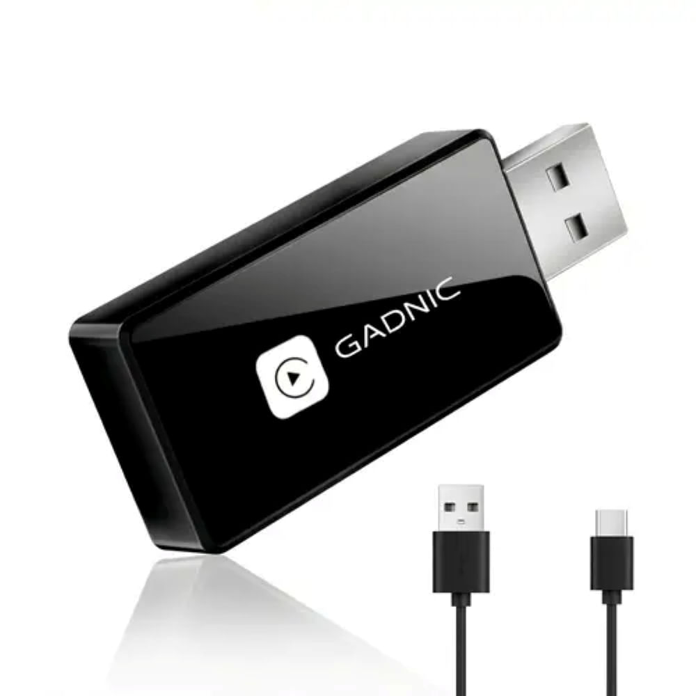 Adaptador InaláMbrico Para Auto Gadnic Carplay Android Bluetooth