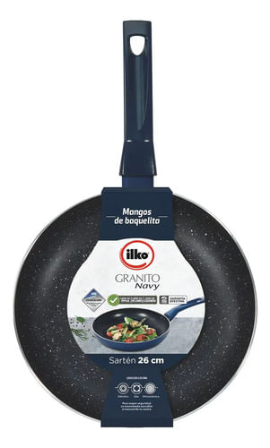 Sarten 26cm Antiadherente Ilko Granito Navy Azul