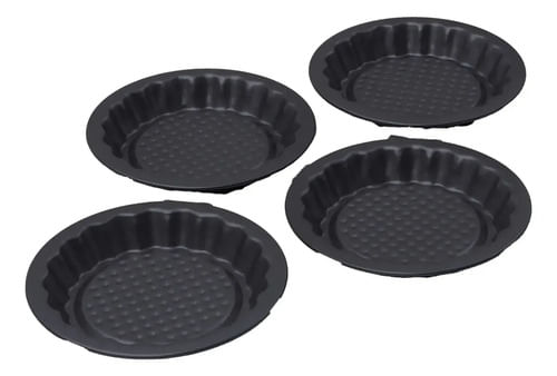 Set Mini Tarteras Ilko Non Stick 4 U 12 Cm Negro