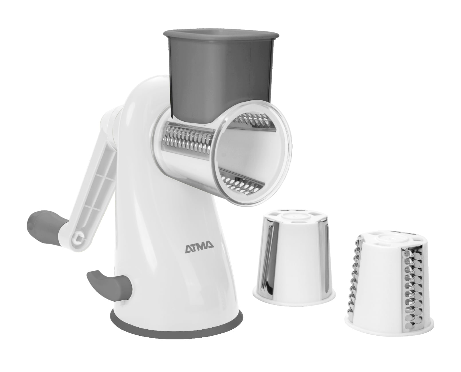 Rallador De Vegetales Atma Home Blanco 3 Piezas Aarv117p